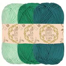 3pcs/Set 150g High-Quality Patterned Acrylic Yarn, 50g Per Piece - Soft & Durable, Suitable For DIY Knitting And Crocheting Projects, Such As Scarves, Hats, Gloves, Blankets, Handicrafts - Floral Yarn - View 2