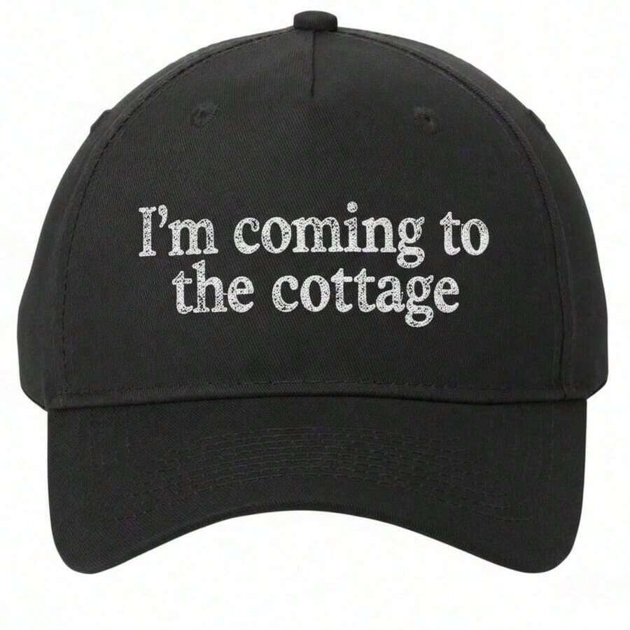 1pc Baseball Cap Hollanov I Coming To The Cottage Cap, Heated Rivalry Baseball Hat, Romance Hockey Fan Gift, LGBT Hockey Classic Cap - Black - View 1