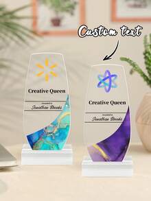 Bảng vinh danh bằng acrylic tùy chỉnh, văn bản và logo có thể tùy chỉnh, cúp doanh nghiệp cá nhân hóa - Giải thưởng ghi nhận nhân viên, giải thưởng thành tựu kinh doanh, cúp acrylic, quà tặng kỷ niệm công ty, quà tặng tri ân đáng nhớ cho những dịp đặc biệt, cúp giải thưởng doanh nghiệp tùy chỉnh, bảng vinh danh nhân viên - quà tặng nghỉ hưu hoặc tri ân cho nhân viên và quản lý, đồ tập gym, thân thiện với yoga, quà tặng tốt nghiệp. - Nhiều màu - Xem 10