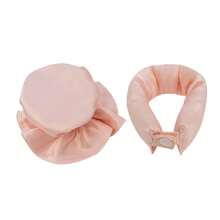 1套免加热卷发套装，包含免加热卷发器，适用于夜间造型和受损卷发，睡眠发带造型工具，免加热卷发 - 黑色 - 查看 14