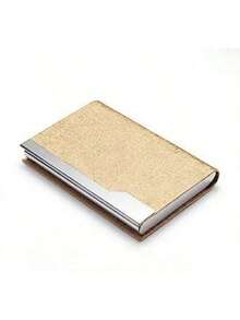 Portastarjetas de visita de gran capacidad, organizador de caja de PU, portátil para oficina, feria comercial, útiles escolares, de vuelta a la escuela - Tarjetero de cuero - Ver 46