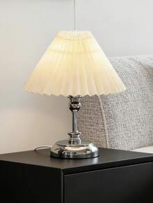 1pc USB Powered High-Quality Metal Retro Desk Lamp, Suitable For Bedside, Hostel, Dining Room, Camping, Minimalist Warm Light Atmosphere Lamp - Silver - View 1