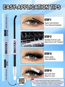 This DIY False Eyelashes Set Contains 448/384/200 Individual False Lashes To Create A Natural Makeup Look. The Set Includes 6 Different Lengths (9-16mm) Of Thickened Individual Lashes: Natural Lashes, Pointed Lashes, Lashes With Pointed Tips, And Cat-Eye Lashes, As Well As Eyelash Glue, Setting Spray, Eyelash Brush, And Tweezers. - 藍色 - 查看 7