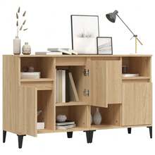 vidaXL Sideboards 2 Stk. Sonoma-Eiche 60x35x70 cm Holzwerkstoff - Gelb - Übersicht 4