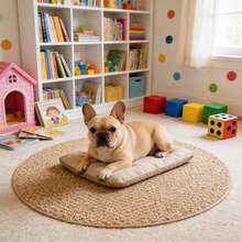 1pc Earthy Brown Pineapple Pattern Mat, Faux Jute Pineapple Texture Material, Suitable For Cat/Dog Beds, Crawling Mats, Sleeping Pads And Other Multipurpose Mats. Mat/Tablecloth/Soft & Comfortable, Spring/Summer New Item, Holiday Decor - Multicolor - View 7