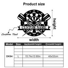 1pc Customized Darts Target Metal Wall Decor - Personalized Gamer Name Plate, Home Decor & Unique Gift Idea, Club Gift, Darts Lover Gift, Father's Day Gift - Decorative Item, Home Decor, Wall Art, Room Decor, Living Room, Bedroom, Bathroom, Kitchen, House Decoration, Personalized Gift - Multicolor - View 15