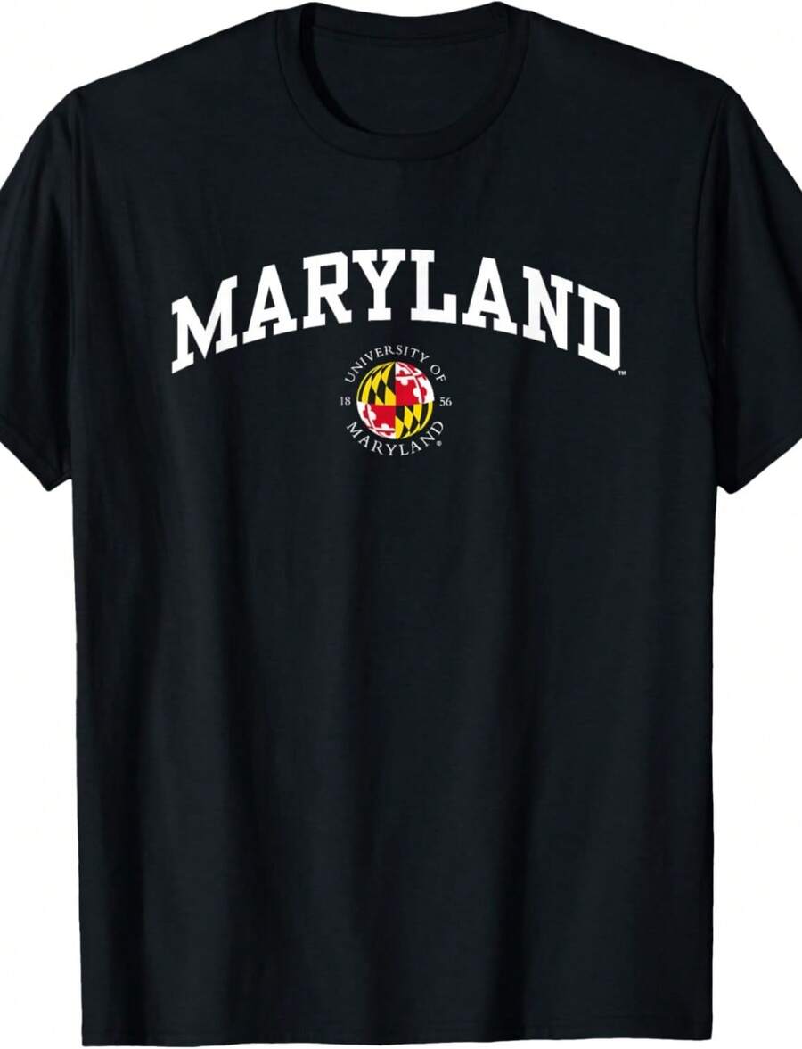 Maryland Terrapins Seal Officially Licensed T-Shirt - 黑色 - 查看 1