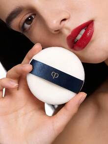 CPB 粉扑。羊毛化妆粉扑。柔软植绒化妆海绵粉扑。 - 藍白 - 查看 2