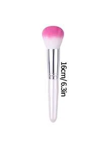 1pc Precise & Practical Blush Brush, Powder Brush, Contour Brush, Setting Brush - Evenly Applies Powder, Natural Finish, Suitable For Daily Makeup - White - View 8