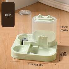 2-In-1 Non-Electric Automatic Cat Feeder And Water Dispenser - Easy To Clean Cat Plastic Pet Bowls, Cat Bowls, Dog Water Dispenser, Kitten Water Dispenser, Food Dish, Pet Bowl Supplies - 500ml - View 12
