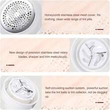 Portable Rechargeable Lint Remover - Effectively Removes Fuzz, Pilling And Lint On Clothes, Furniture And Carpets - Comes With USB Charging Cable - White - View 10