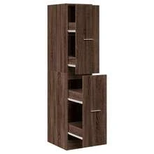 vidaXL Apothekerschrank Eichenoptik 30x41x144,5 Cm Holzmaterial - Yellow - View 2