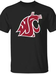 Washington State Cougars Logo T-Shirt - Happy Spring  (2) - màu đen - Xem 1