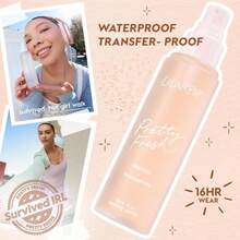 ColourPop Pretty Fresh Hydrating Setting Mist - Vegan Micro-Fine Makeup Finishing Spray With Hyaluronic Acid And Coconut Water For Dewy, Long-Lasting Wear - Lock It In (34 Fl Oz) - White - 查看 2