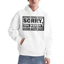 "You Are Already Excellent Enough" - Men's Casual Long-Sleeved Hooded Sweatshirt With Drawstring, Suitable For Autumn And Winter Wear, A Perfect Gift For Your Boyfriend. - White - View 2