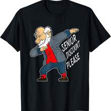 Funny Dabbing Senior Citizen Gift Retirement T Shirt T-Shirt - 黑色1 - 查看 1