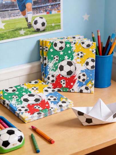 20 piezas Servilletas de fiesta con estampado de fútbol colorido | Servilletas con forma de balón de fútbol de doble capa, tamaño 33.02 X 33.02 Cm, perfectas para fiestas deportivas, ver la Copa del Mundo, Halloween, Navidad, San Valentín y uso en la cocina