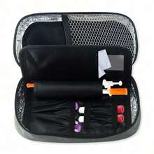 Insulin Pen Carrying Case Portable Medical Cooler Bag For Diabetes Insulin Cooler Travel Case Convenient To Changing Needles,Storage Organizer,Travel Essential - Grey - View 2