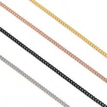 1条18K镀金钛钢项链，链子造型包括十字架、刀、蛇骨、O形、盒子、嘴唇、锤子、星星等，长度45+5厘米。 - 金色 - 查看 7