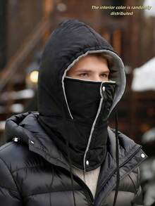 3-In-1 Unisex Fleece Face Mask, Winter Face Protection, Windproof, Ear Warmer, Suitable For Cold Weather Vacation Outfits - Multicolor - View 10