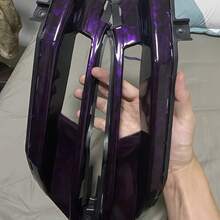 高光泽PET锻造碳纤维贴纸，紫色汽车改装膜，摩托车贴膜，汽车爱好者适用，采用无气泡导气技术，汽车配件装饰贴纸 - 1PC - 查看 6