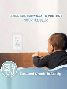 10/20/30Pcs Electrical Plug Protector With Hidden Handle, Safety Outlet Covers For Electrical Outlets, Anti-Electric Shock Protective Caps, Easy To Install & Remove, Home Improvement Accessories, Ideal Baby Shower Gifts & Family Daily Safety Essentials - Clear - View 3