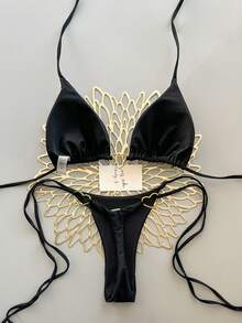 Women Bikini Sets - Black - View 4