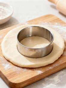 5-Piece Stainless Steel Dumpling Skin Cutter Set, Round Cookie Cutter, Multi-Function Dough Round Cutter Suitable For Baking, Dumplings, Empanadas, Ravioli And Pastries - Multicolor - View 9