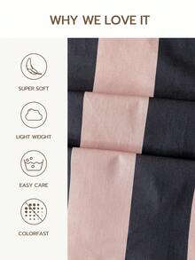 四件套床上用品，易于打理，柔软亲肤，包含1张床单、1张床笠、2个枕套，透气舒适，让睡眠更安稳，简约风格，是送给父母和朋友的绝佳礼物。 - 彩色 - 查看 2