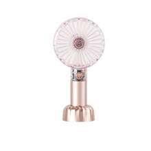 MEET SUN 1pc Transparent Solar Powered Crystal Rechargeable Quiet Fan, 3 Wind Speed Settings, Portable & Mountable, Best Selling Cross-Border Product, Comes With Hanging Strap - Multicolor - View 13