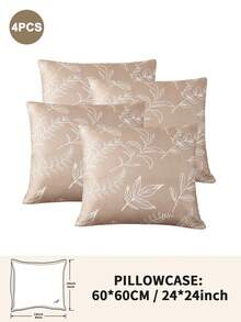 1pc/2pcs/4pcs Floral Print Pillowcase, Breathable Soft Comfortable, Envelope Closure Suitable For Bedroom Sofa Home Decor, Retro Style Bedroom Living Room Home Decor, Pillow Insert Not Included, Suitable For All Seasons - Multicolor - View 22