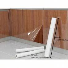 1pc Self-Adhesive Transparent Wall Protective Film, Kitchen Anti-Oil Sticker - Clear - View 16