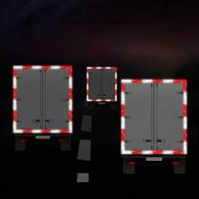 1 Rollo de pegatina reflectante para coche de alta luminancia, advertencia de seguridad y anti-colisión para la carrocería del vehículo - A - Ver 4