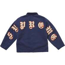 Supreme Old English Canvas Work Jacket And Double Knee Painter Pant | Premium All-Cotton Canvas Matching Set | Oversized Unisex Streetwear Layering Outerwear | Casual Daily Wear For Both Men And Women. - Navy Jacket - 查看 1