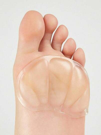 QKC 4pcs Invisible Forefoot Pads, Soft Gel Cushions Specially For High Heels