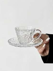 1件套ins风冰川图案咖啡杯碟套装，法式奢华下午茶杯碟套装，小众花卉茶杯碟套装 - 彩色 - 查看 8