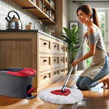 Mop Replacement Heads For O Cedar: Mop Replace Head Easy Wring Spin - Mop Heads Replacements Easy To Clean Install And Replaceable Mop Head Machine Washable (6pack) - A - Xem 6