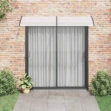 vidaXL 240x75 cm PC Vordach schwarz und transparent - A - Voir 3