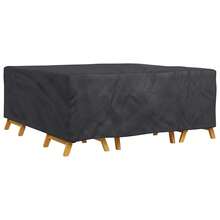 vidaXL Möbelbezug Uni Schwarz 210 X 200 X 70 Cm 600D - Noir - Voir 3