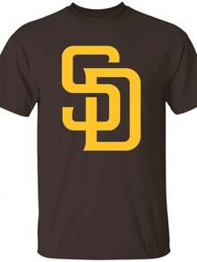 San Diego Padres Cap Logo T-Shirt - Happy Spring  (2) - Black - View 1