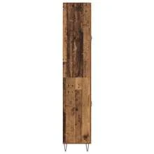 vidaXL Highboard Altholz 69,5 x 34 x 180 cm Holzwerkstoff - Gelb - Übersicht 9