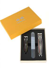 weixiang 3pcs Manicure Set, Premium Gift Box, Home & Travel Essential, Includes Nail File - Sharp & Durable Daily Nail Care Tool Kit - Multicolor - View 3