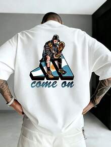 Men T-Shirts - 白色 - 查看 3