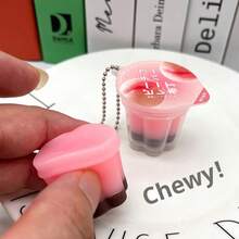 1个焦糖/牛奶布丁软萌捏捏乐玩具 - 解压玩具、柔软指尖玩具、史迪奇玩具、旅行玩具、课堂指尖玩具、迷你洗澡玩具、圣诞文具、生日/完美礼物 - 彩色 - 查看 4