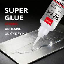 Keo siêu dính LOOLIFL 502 (1-5 cái), 20g keo cyanoacrylate khô nhanh, độ bám dính cao, thích hợp cho gỗ, nhựa, kim loại, cao su, gốm sứ và đồ thủ công mỹ nghệ. - AL502 - Xem 3