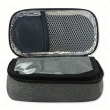 Insulin Pen Carrying Case Portable Medical Cooler Bag For Diabetes Insulin Cooler Travel Case Convenient To Changing Needles,Storage Organizer,Travel Essential - Grey - View 6