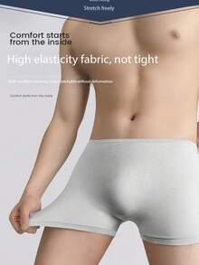 5 piezas/paquete Calzoncillos desechables estériles para hombres, ropa interior de viaje, talla grande, pantalones cortos tipo bóxer transpirables para uso diario - Multicolor - Ver 3