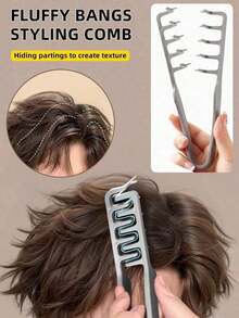 New 1 Piece Volumizing Wide Tooth Hairstyling Comb - Fluffy Texture For Men, ABS Plastic With Textured Grip, Suitable For All Hair Types, Great For Home Use, Back To School, Travel Holiday Essentials, Slick Back Brush, Hair Dryer, Hair, Barber, Edge Brush, Styling Brush, Hair Dryer, Hair Stuff, Hair Spray, Curly Hair Products, Hairdressing Equipment, Hair Cutting Scissors, Christmas, Barbershop, Hairdressing, Hair Dryer, Hair Brush, Barber, Hairdressing Equipment, Hairstyle, Hairdressing, Barber Accessories, Barbershop, Hairdressing Equipment - Nhiều màu - Xem 2