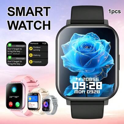 Đồng hồ thông minh màn hình tràn viền 1.83 inch, thiết kế phù hợp cho cả nam và nữ, hỗ trợ chức năng gọi không dây, dây đeo silicon thoải mái và thoáng khí; chức năng thông báo cho phép phát ảnh/nhạc từ xa, theo dõi hoạt động thể thao và các tính năng thể dục, nhiều chế độ thể thao.