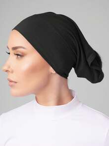 Women's Solid Color Basic Muslim Hijab Undercap - Multicolor - View 16